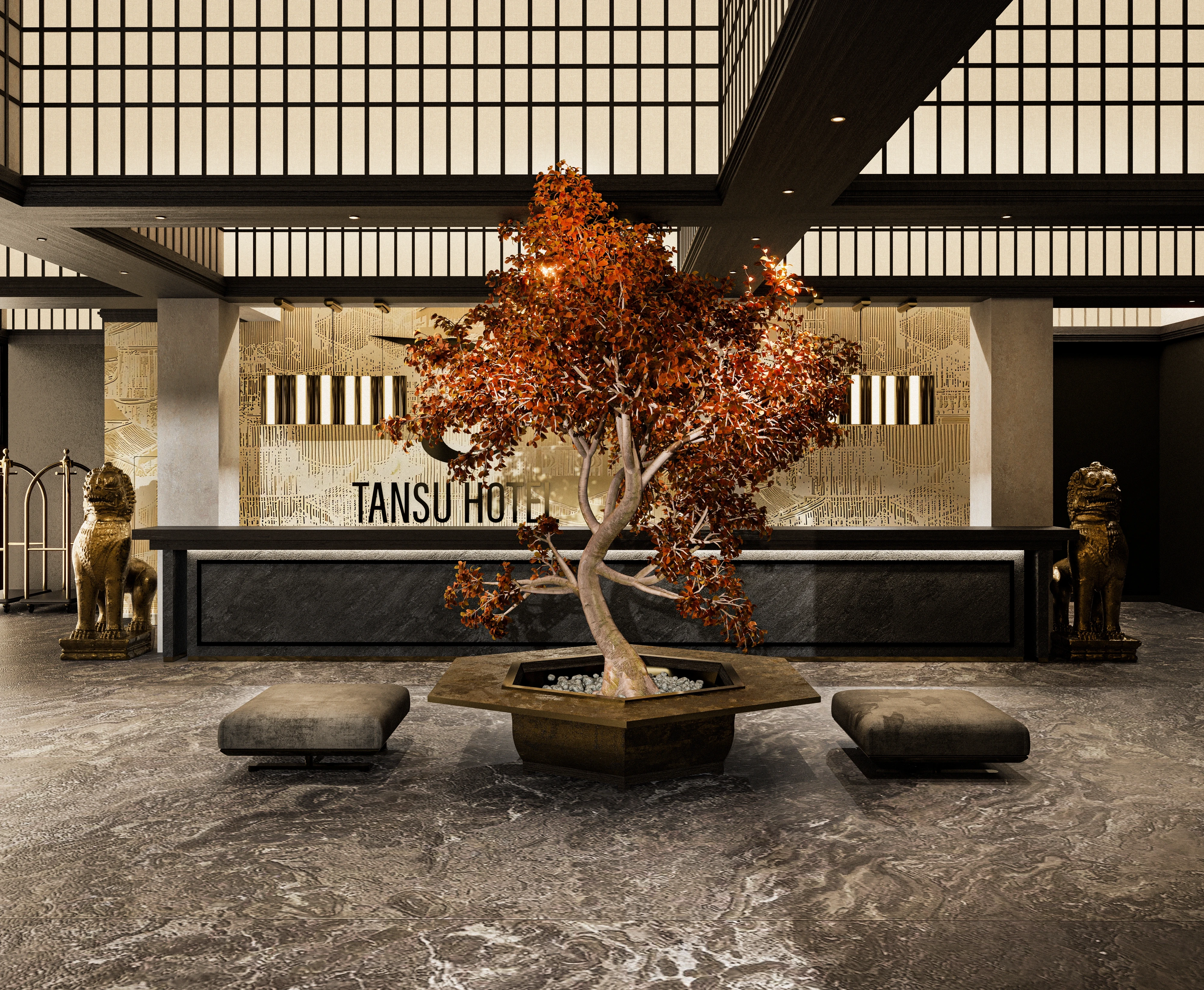 Tansu Hotel, Lobby hotelowe